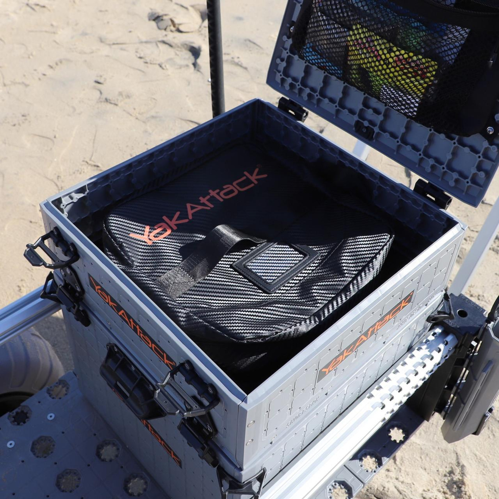 Yakattack 30 x 30 cm HD bait binder, color: black carbon fiber - 11