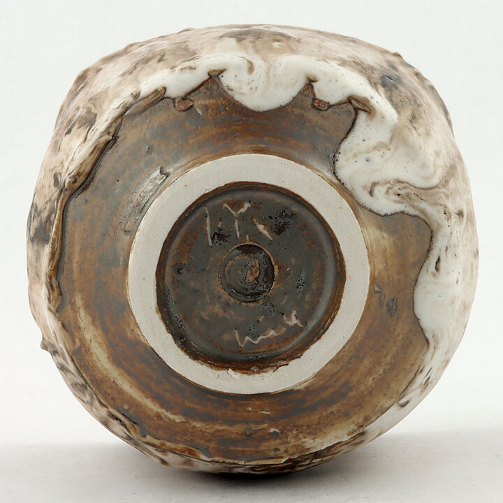 イサク・イサクソン  一点もの  志野釉のボウル  茶碗  (10cm)  2000年代  #48