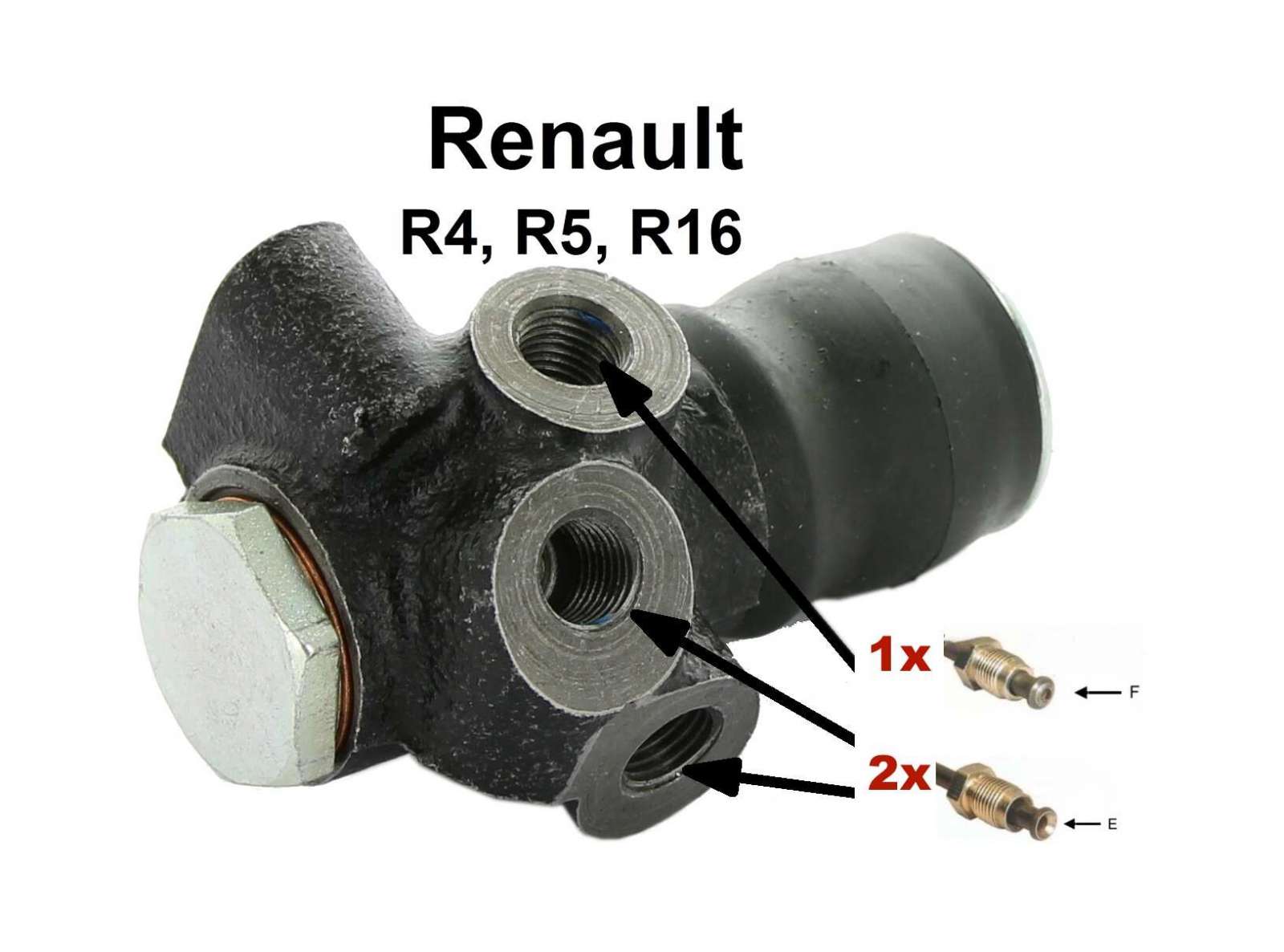 Bromstrycksregulator 3-anslutningar R4 från -68