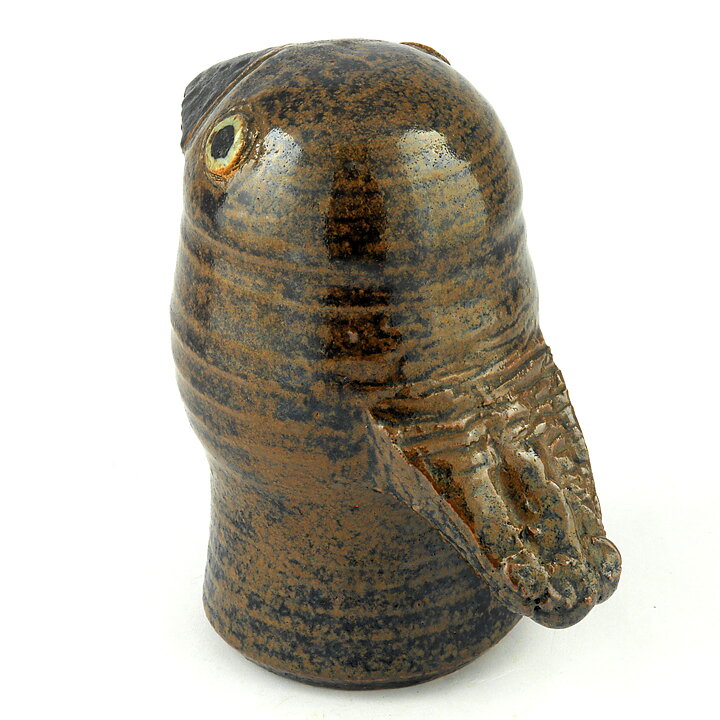 アストリッド・アンデルベリ  一点もの  茶色の鳥  13cm  1960年代