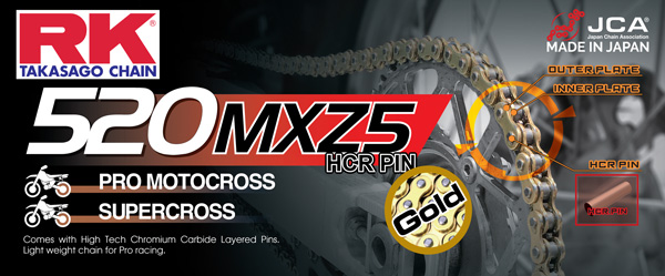 RK Chain 520 MXZ5 Chain