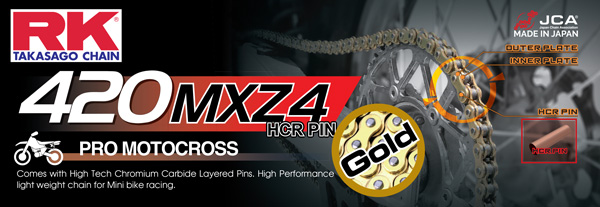 RK Chain 420 MXZ4 Chain