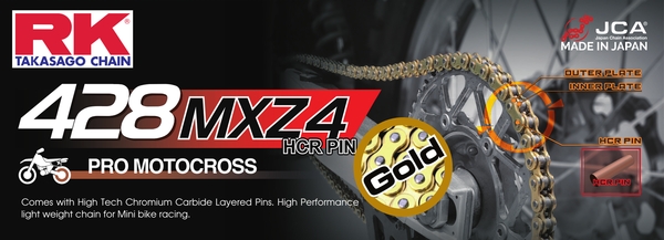 RK Chain 428 MXZ4 Chain