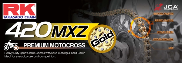 RK Chain 420 MXZ Heavy Duty Chain Gold