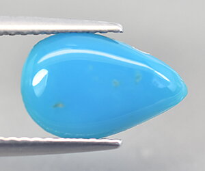 Piedra preciosa turquesa de Arizona natural sin tratar en forma de pera de 1,75 ct