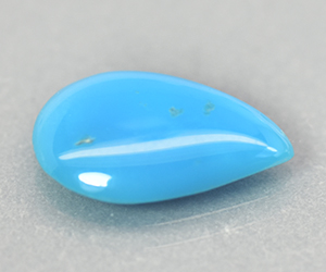 1.75 ct pear shaped natural untreated Arizona turquoise gemstone - 3