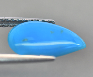 1.75 ct pear shaped natural untreated Arizona turquoise gemstone - 2