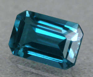 Impresionante piedra preciosa suelta de topacio azul Londres natural de talla esmeralda - 3