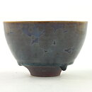 イサク・イサクソン  一点もの  青色/グレーのボウル  茶碗  (12cm)  2000年代  #49