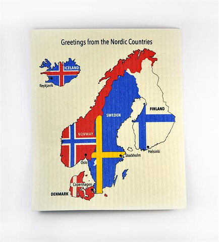 Dish cloth Greeting from Nordic Countries