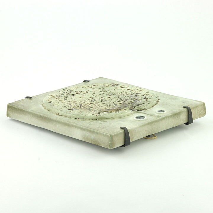 Sylvia Leuchovius (1960s) Gray Apple Studio Wall Plaque 19 cm (2) 
