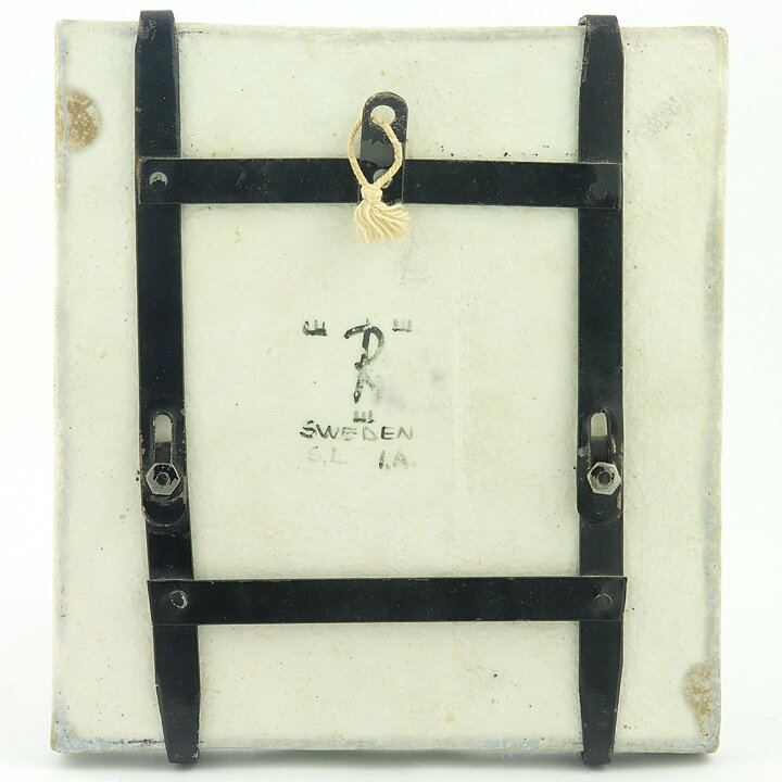 Sylvia Leuchovius (1960s) Gray Apple Studio Wall Plaque 19 cm (2) 