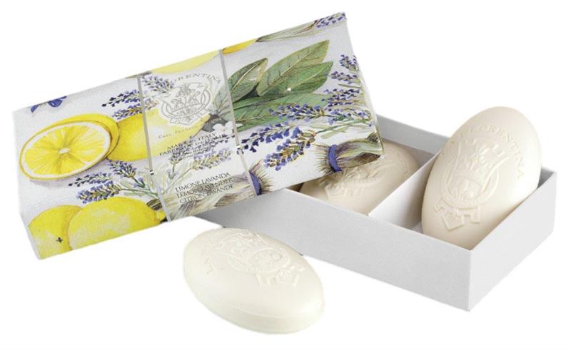 La Florentina Lemon Lavender in a box 3x150g
