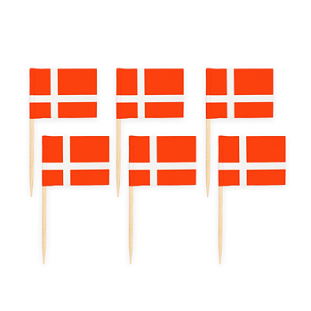 Cake picks Danmark flagga