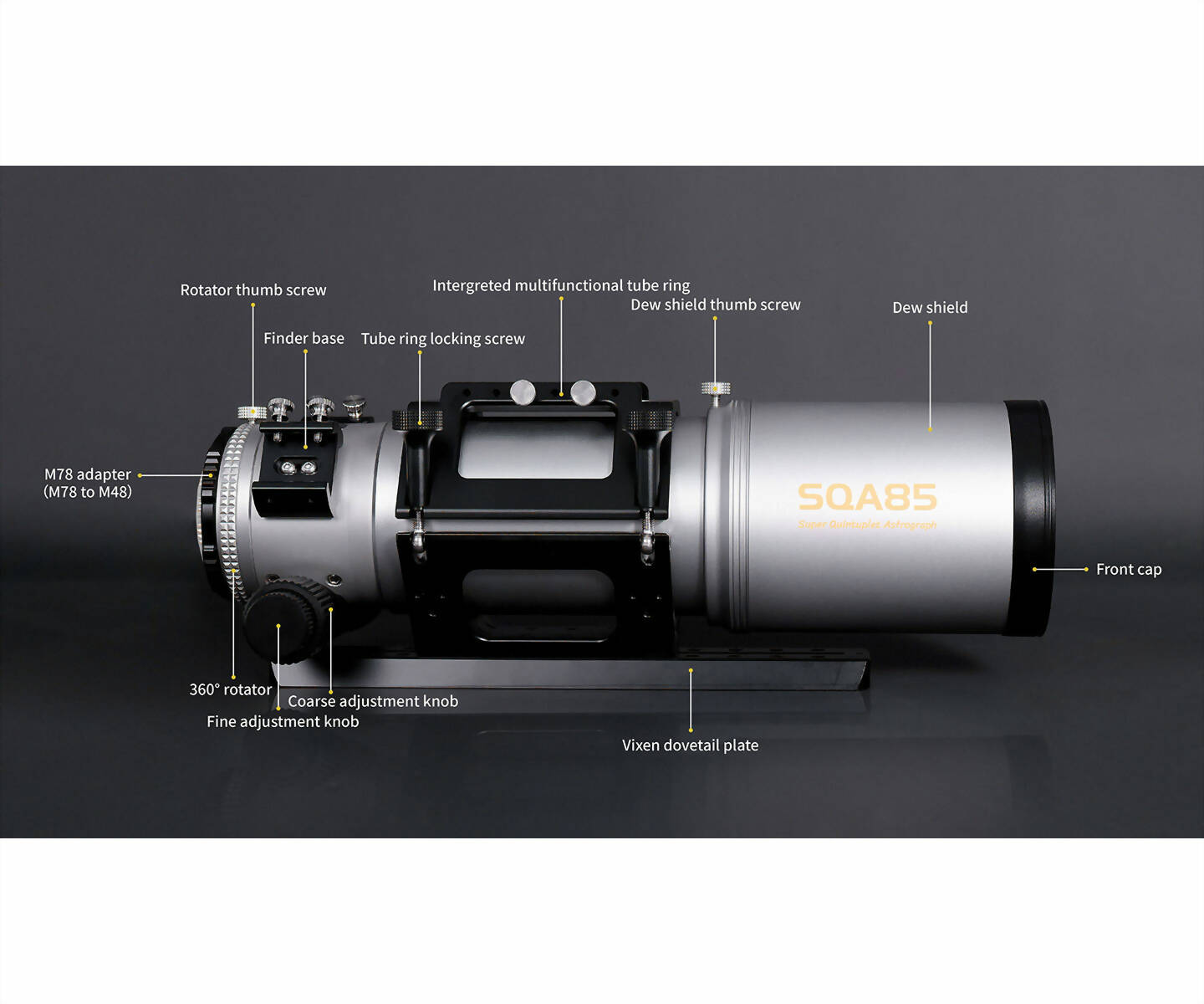 ASKAR SQA85 - 85 MM APOKROMATISK REFRAKTOR - OTA - 7