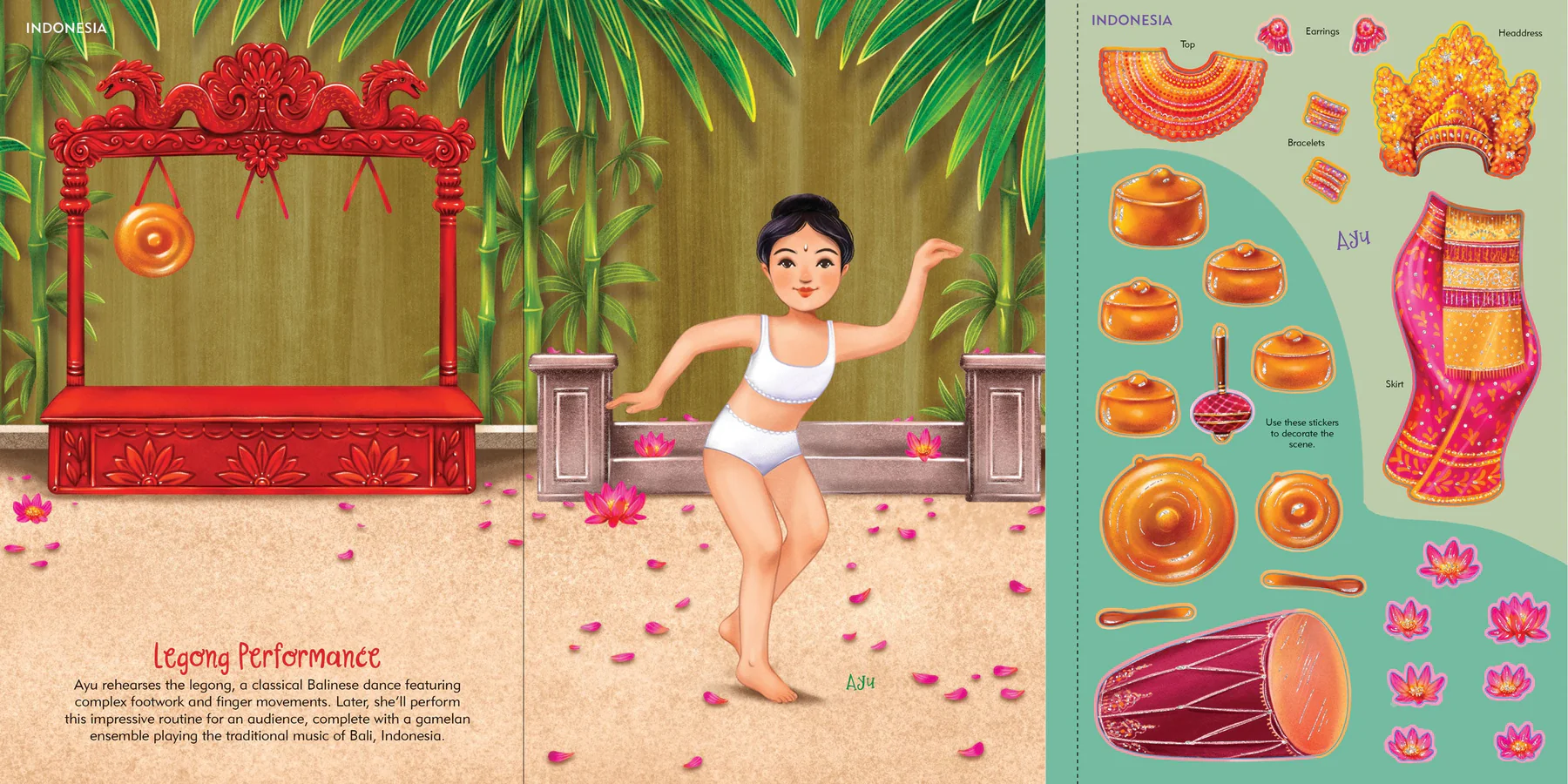 Across the Globe Sticker Doll Dress-Up Book - 7