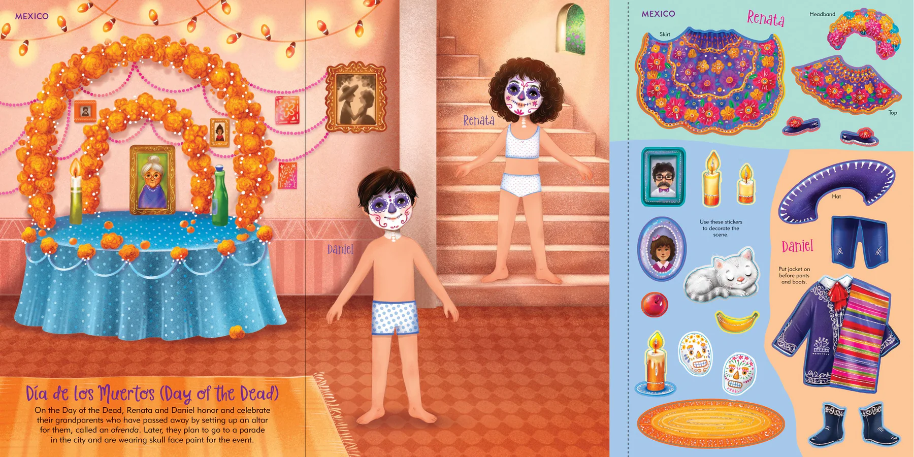 Across the Globe Sticker Doll Dress-Up Book - 5
