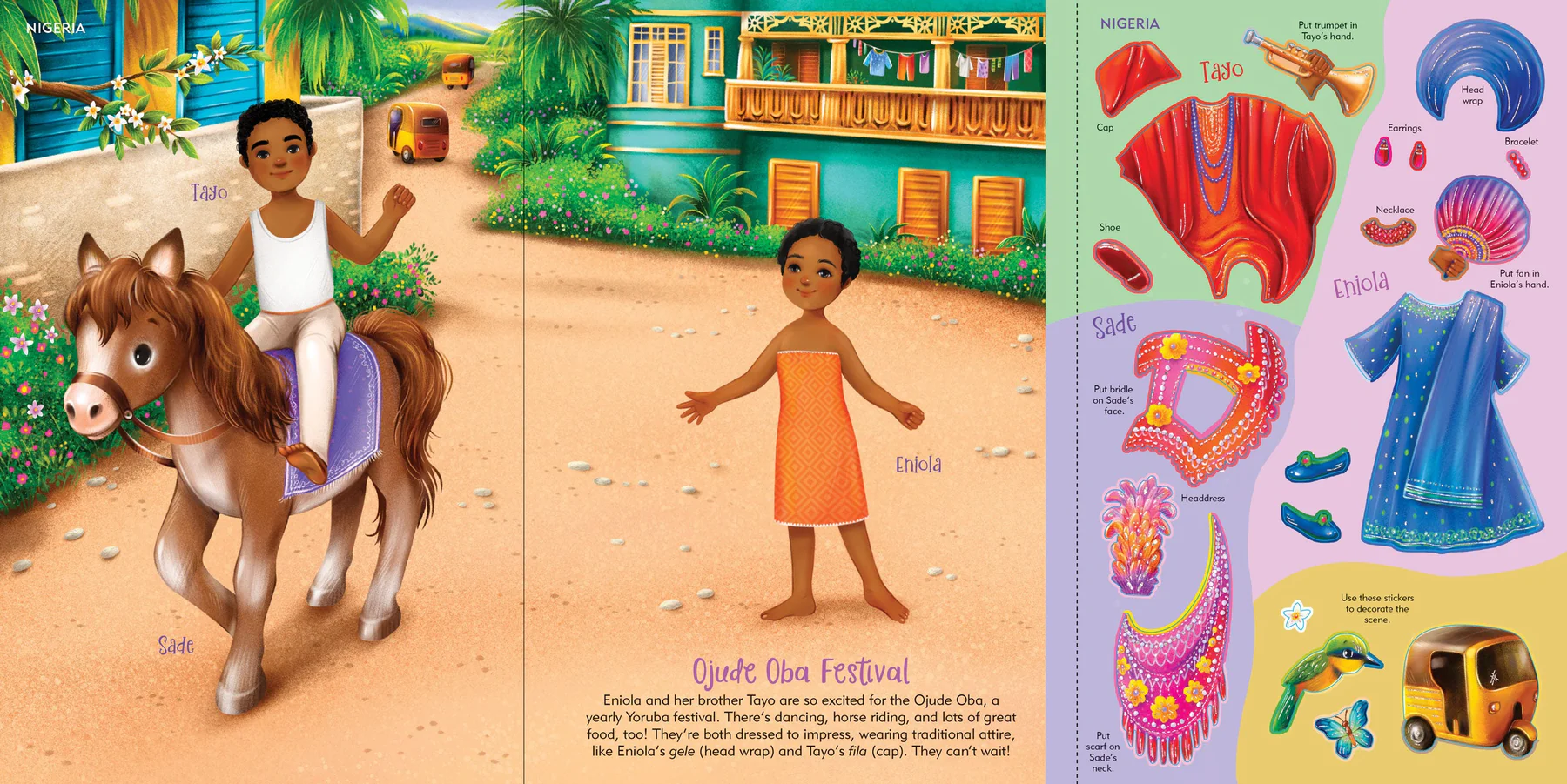 Across the Globe Sticker Doll Dress-Up Book - 3