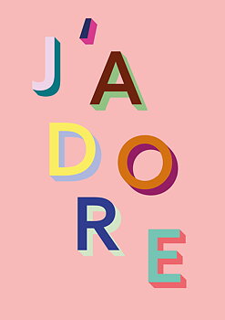 Pavilion J'adore Greeting Card