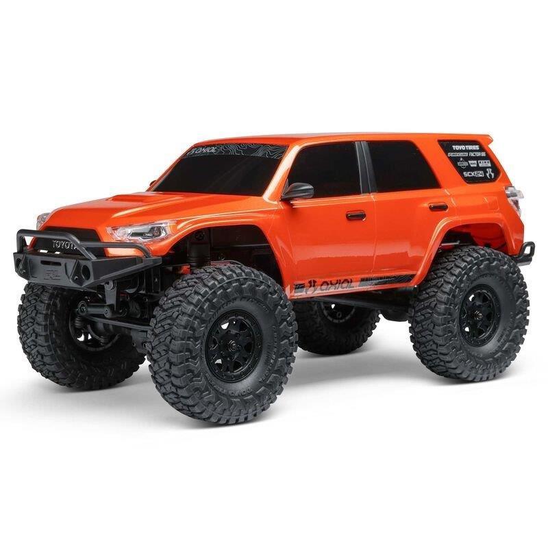 AXIAL 1/24 SCX24 Toyota 4Runner 4X4 RTR Brushed RC (Batt & Char incl), Orange  - 10