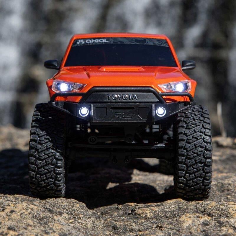 AXIAL 1/24 SCX24 Toyota 4Runner 4X4 RTR Brushed RC (Batt & Char incl), Orange  - 5
