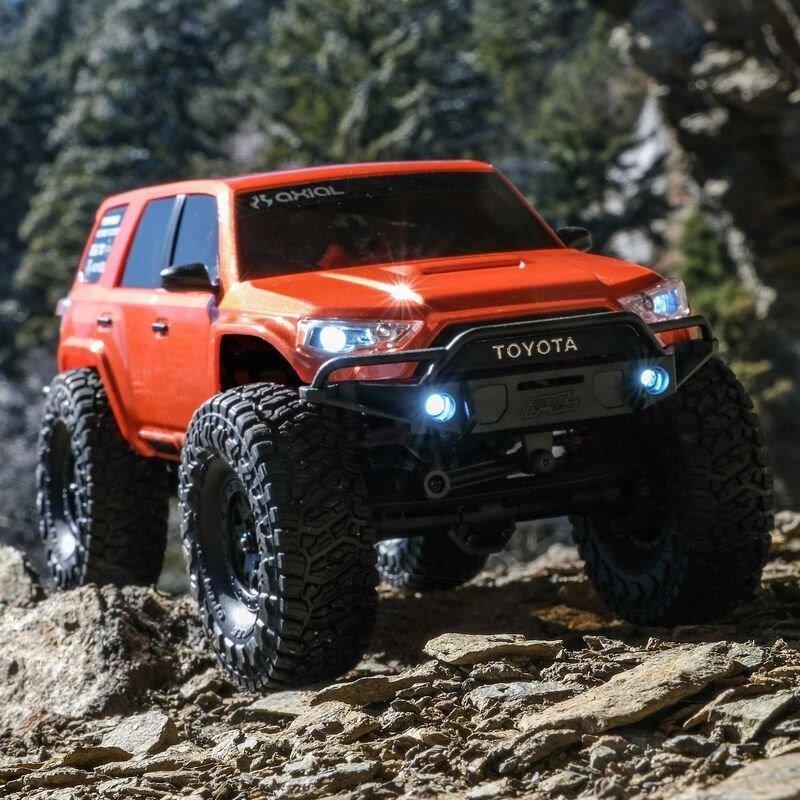 AXIAL 1/24 SCX24 Toyota 4Runner 4X4 RTR Brushed RC (Batt & Char incl), Orange 