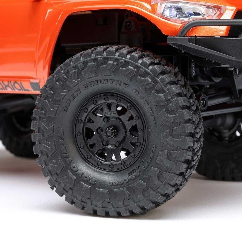 AXIAL 1/24 SCX24 Toyota 4Runner 4X4 RTR Brushed RC (Batt & Char incl), Orange  - 18