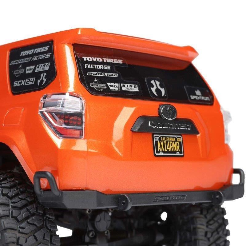 AXIAL 1/24 SCX24 Toyota 4Runner 4X4 RTR Brushed RC (Batt & Char incl), Orange  - 14