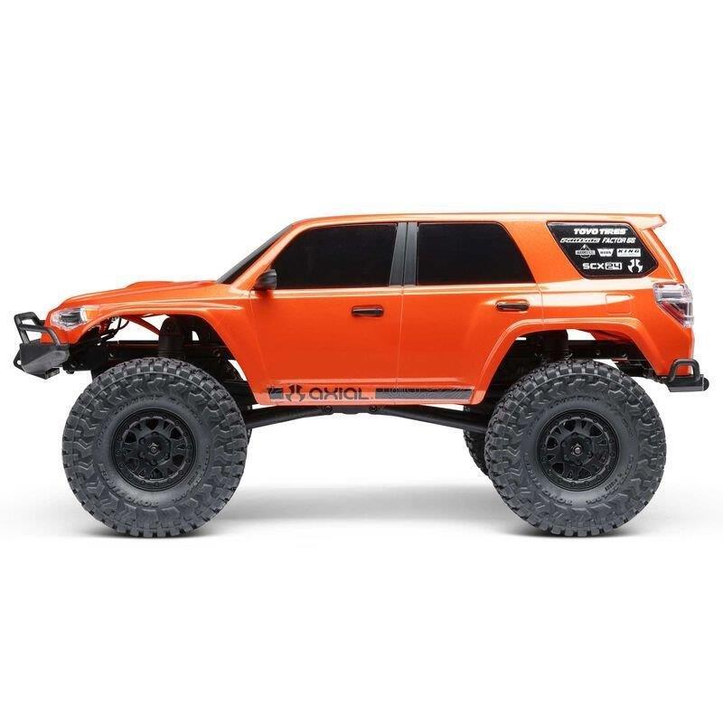 AXIAL 1/24 SCX24 Toyota 4Runner 4X4 RTR Brushed RC (Batt & Char incl), Orange  - 9