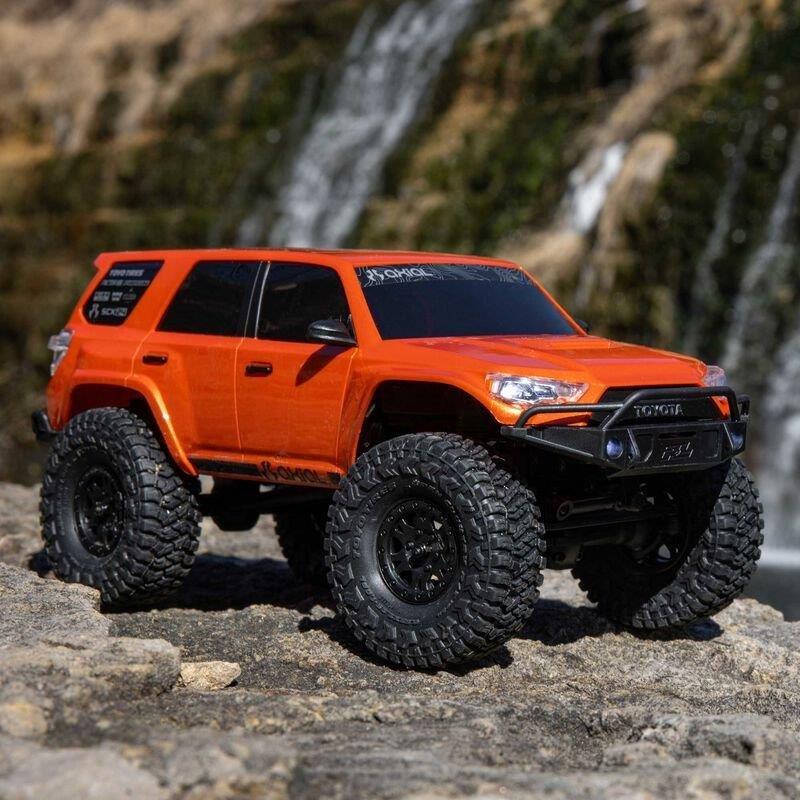 AXIAL 1/24 SCX24 Toyota 4Runner 4X4 RTR Brushed RC (Batt & Char incl), Orange  - 7