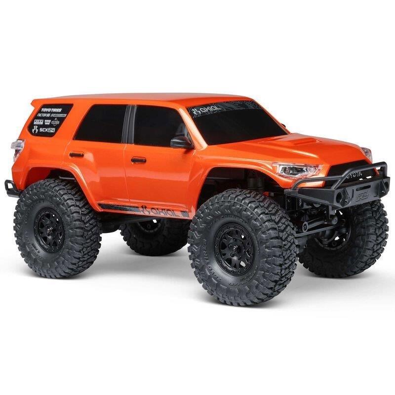AXIAL 1/24 SCX24 Toyota 4Runner 4X4 RTR Brushed RC (Batt & Char incl), Orange  - 15