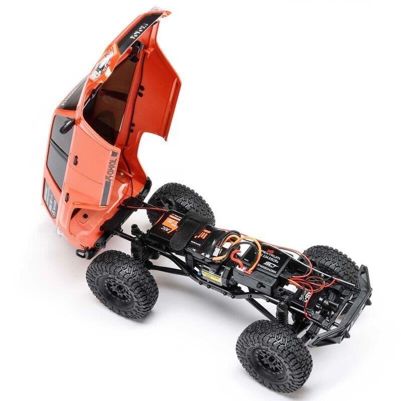AXIAL 1/24 SCX24 Toyota 4Runner 4X4 RTR Brushed RC (Batt & Char incl), Orange  - 22