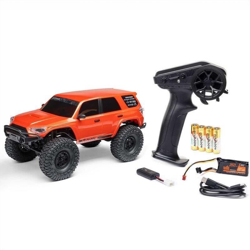 AXIAL 1/24 SCX24 Toyota 4Runner 4X4 RTR Brushed RC (Batt & Char incl), Orange  - 2