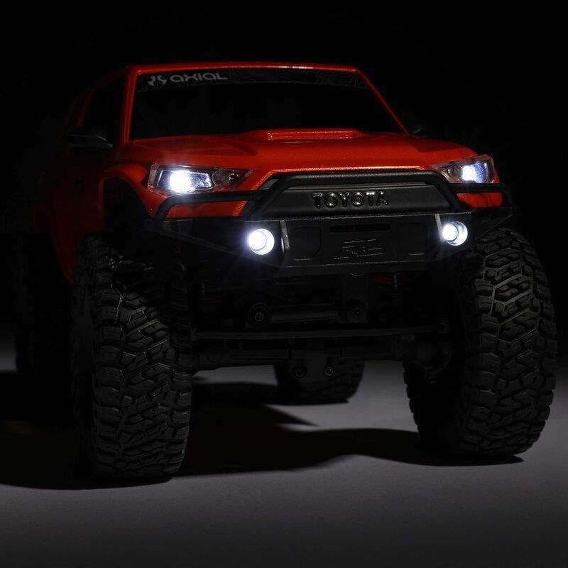 AXIAL 1/24 SCX24 Toyota 4Runner 4X4 RTR Brushed RC (Batt & Char incl), Orange  - 20