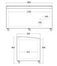 Frysbox / kylbox exponering  SIF700ADGC, 670 liter