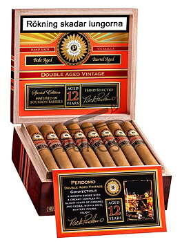 Perdomo Double Aged 12 Year Vintage Connecticut Gordo Extra Cigarrlåda 24-pack