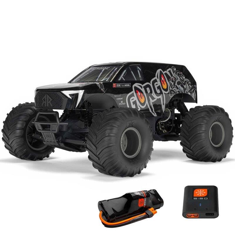 ARRMA1/10 GORGON 2WD RTR Brushed Monster Truck (Batt & Char Included), Gun Metal - 2