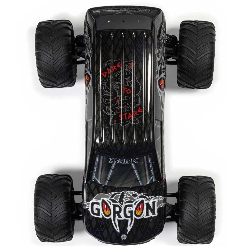 ARRMA1/10 GORGON 2WD RTR Brushed Monster Truck (Batt & Char Included), Gun Metal - 15