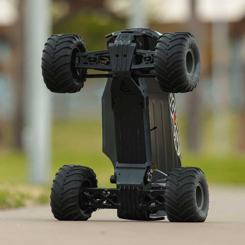 ARRMA1/10 GORGON 2WD RTR Brushed Monster Truck (Batt & Char Included), Gun Metal - 6
