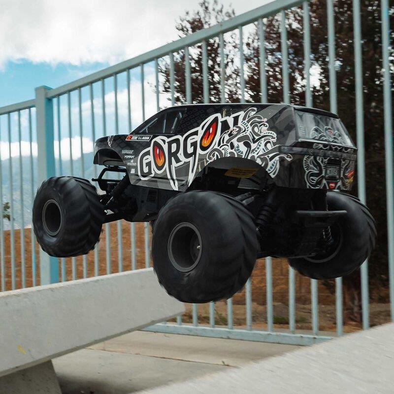ARRMA1/10 GORGON 2WD RTR Brushed Monster Truck (Batt & Char Included), Gun Metal - 4