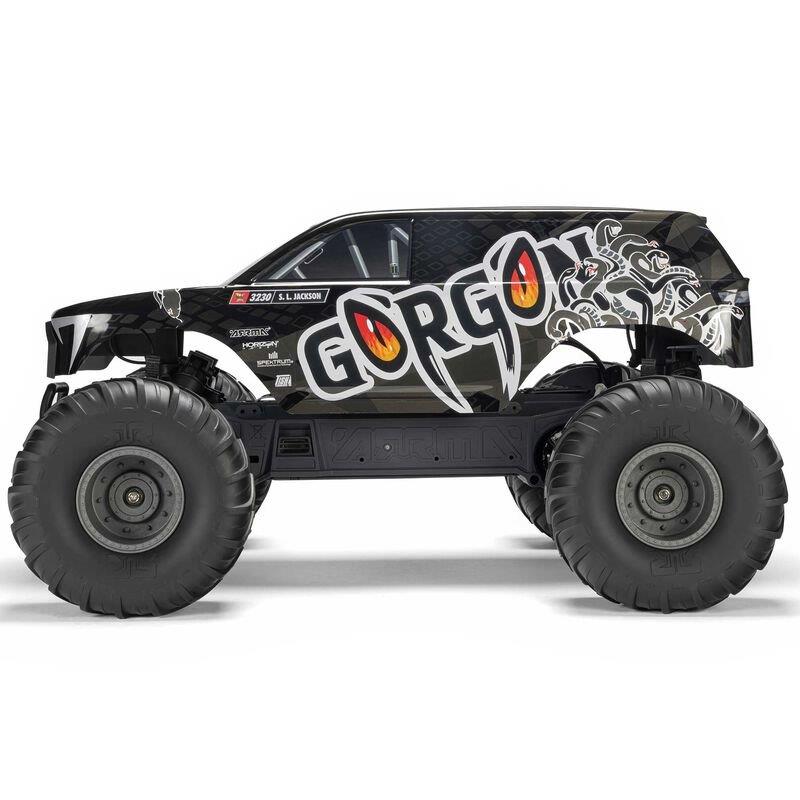 ARRMA1/10 GORGON 2WD RTR Brushed Monster Truck (Batt & Char Included), Gun Metal - 10