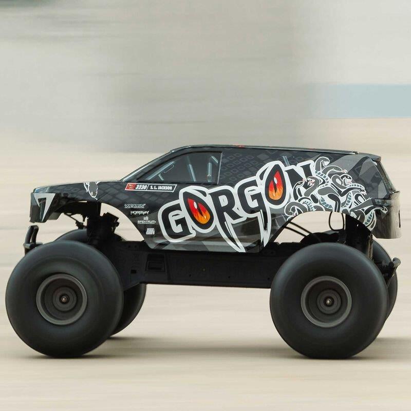ARRMA1/10 GORGON 2WD RTR Brushed Monster Truck (Batt & Char Included), Gun Metal - 8