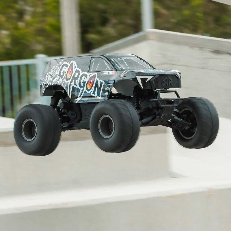 ARRMA1/10 GORGON 2WD RTR Brushed Monster Truck (Batt & Char Included), Gun Metal
