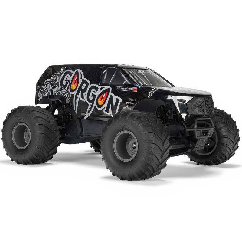 ARRMA1/10 GORGON 2WD RTR Brushed Monster Truck (Batt & Char Included), Gun Metal - 11
