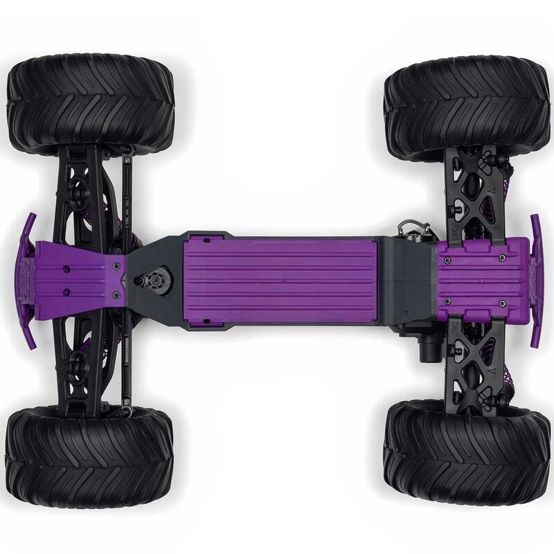 ARRMA 1/10 GORGON 2WD RTR Brushed Monster Truck (Batt & Char Included), Purple - 16