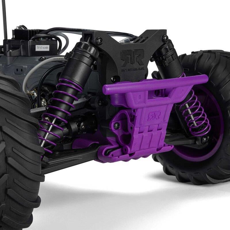ARRMA 1/10 GORGON 2WD RTR Brushed Monster Truck (Batt & Char Included), Purple - 20