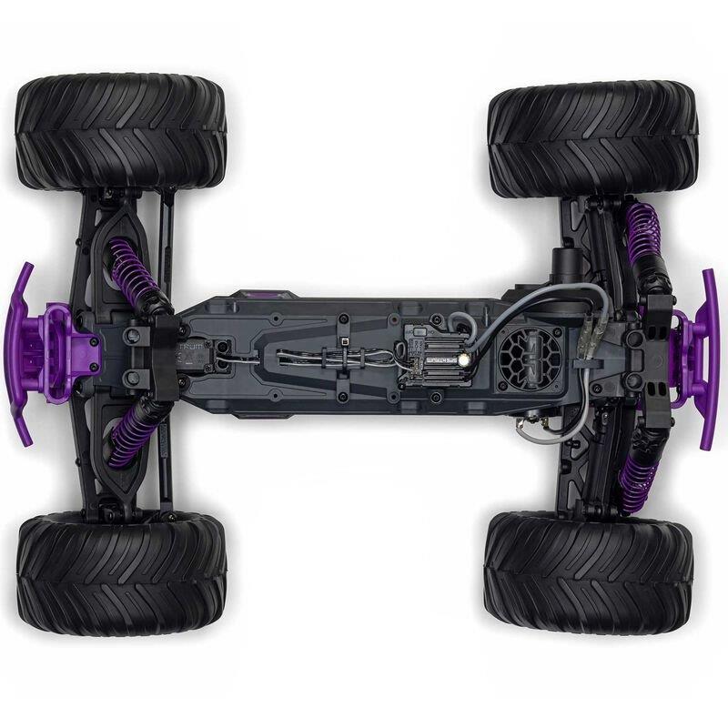 ARRMA 1/10 GORGON 2WD RTR Brushed Monster Truck (Batt & Char Included), Purple - 18