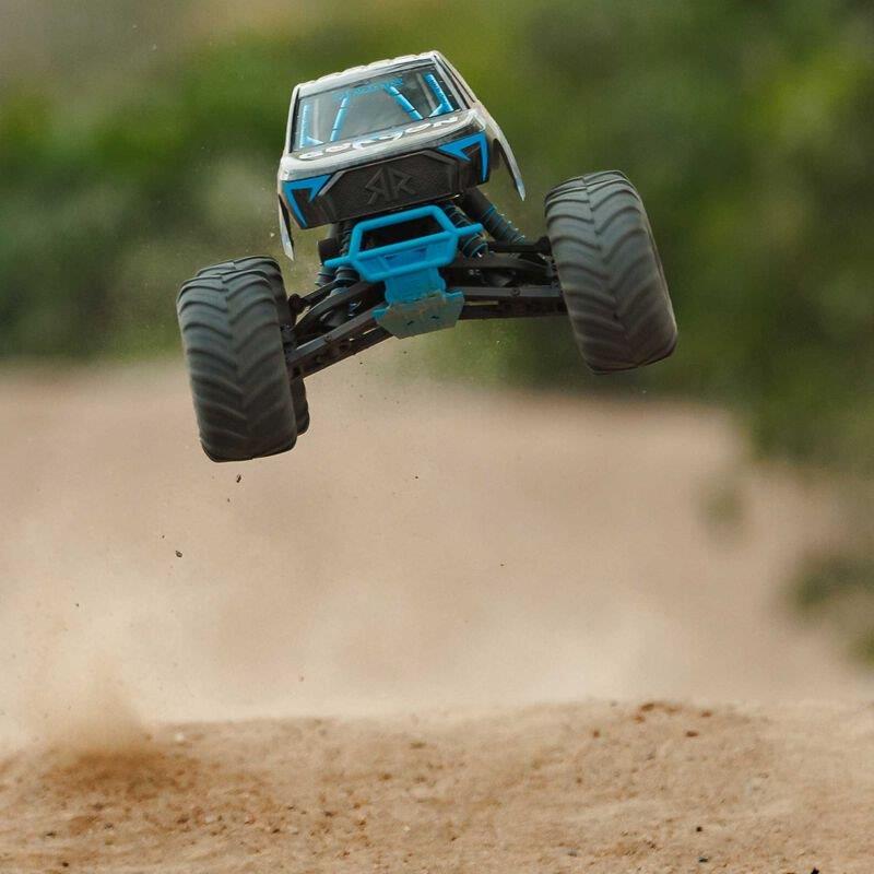 ARRMA 1/10 GORGON 2WD RTR Brushed Monster Truck (Batt & Char Included), Blue - 8