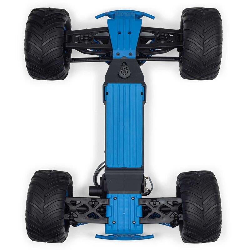 ARRMA 1/10 GORGON 2WD RTR Brushed Monster Truck (Batt & Char Included), Blue - 16