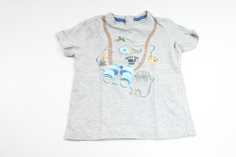 T-shirt från Blukids Storlek 80 Grå Glam Up Kids